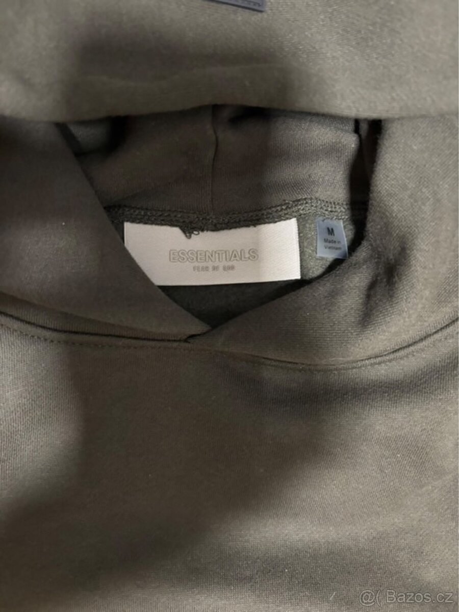 Šedo černá essentials mikina velikosti M - 2