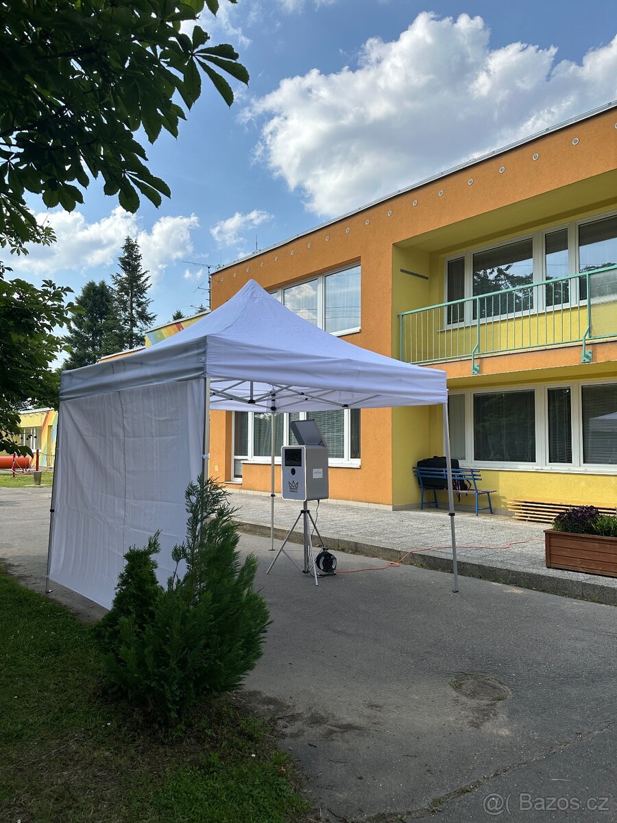 Nůžkový stan 3x3m, 2 bočnice, obal - 2