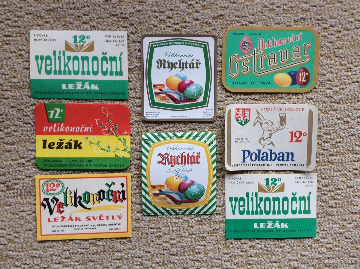 Pivní etikety velikonoční - 2