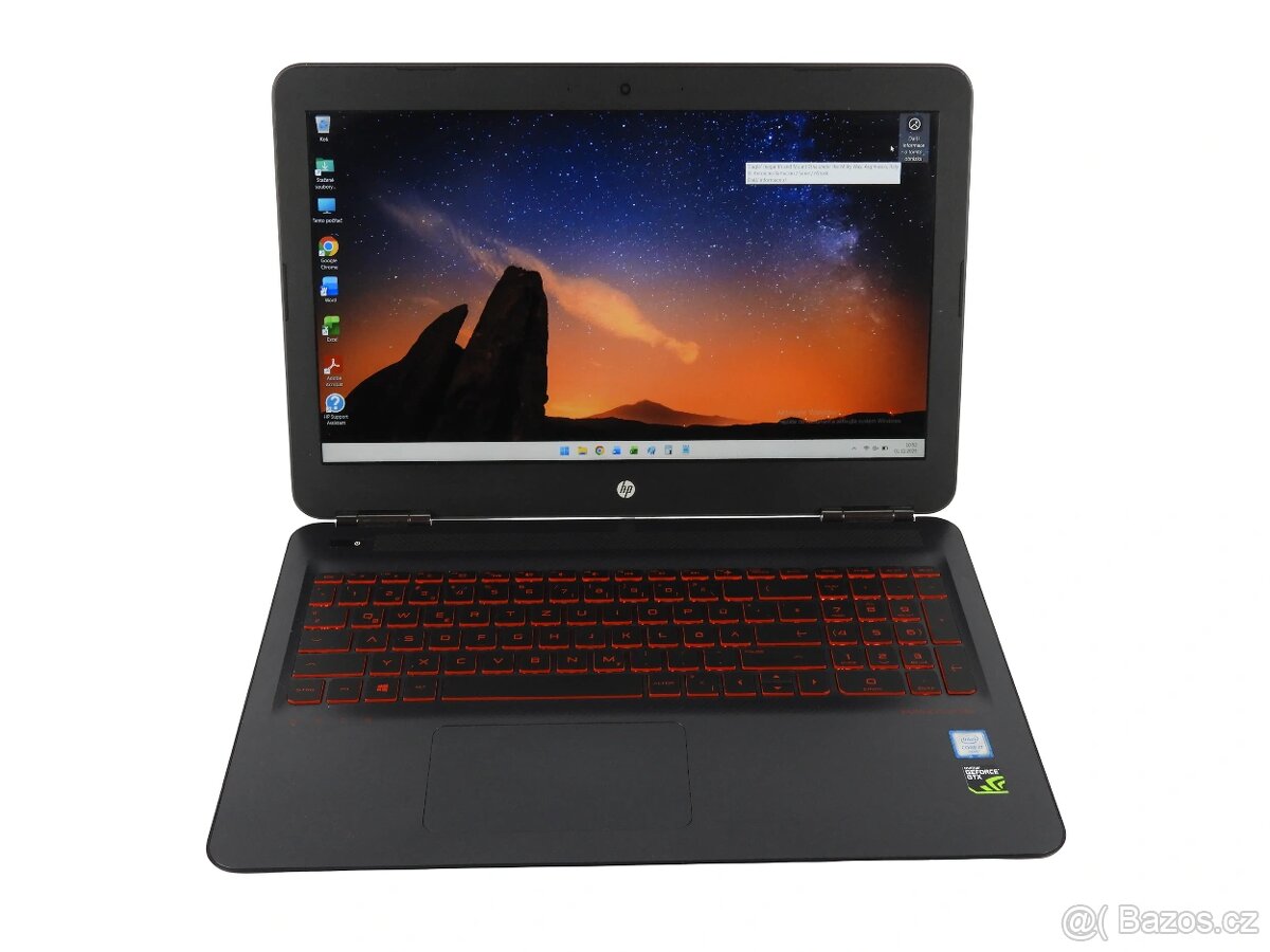 Herní Hp Omen i7-6700hq 16gb ram 512gb ssd Vga 4gb Win.11 - 2