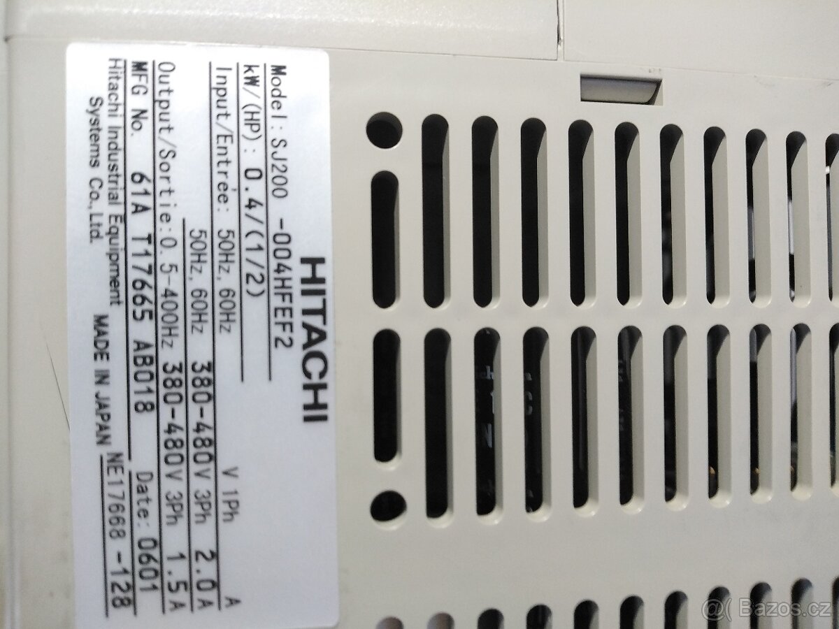Frekvenční měnič Hitachi SJ 200 0,4kw - 2
