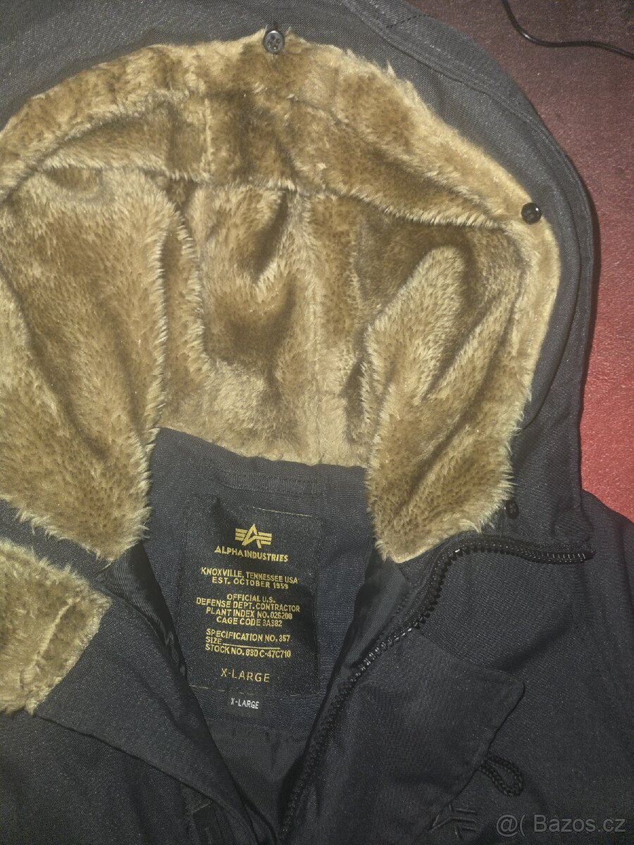 ALPHA Industries bunda parka vel . XXL stav 9/10 ,st - 2