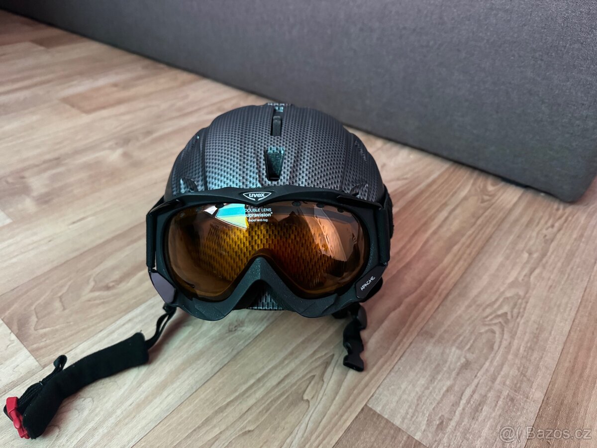 Lyzarska prilba + bryle - 2