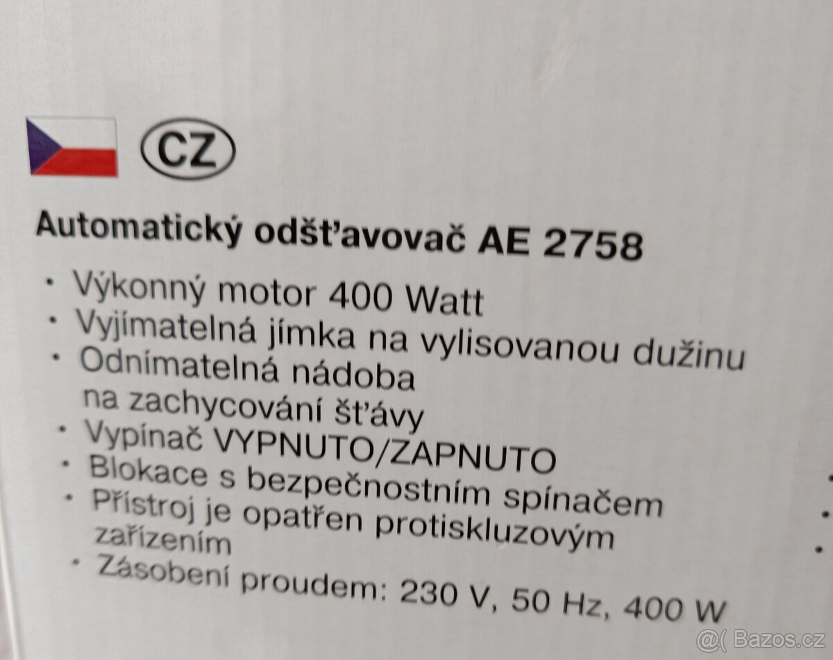 Odšťavňovač Clatronic AE 2578 - 2