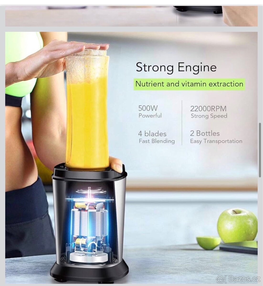 500W mixér smoothie maker - 2