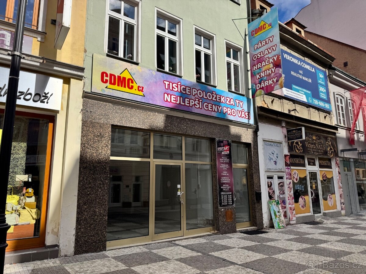 Pronájem obchodního prostoru 120 m², Teplice -Krupská – pohled 2