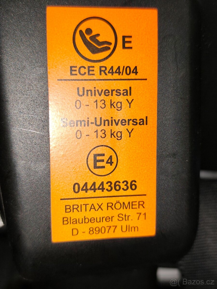 Autosedačka Britax, vajíčko. - 2