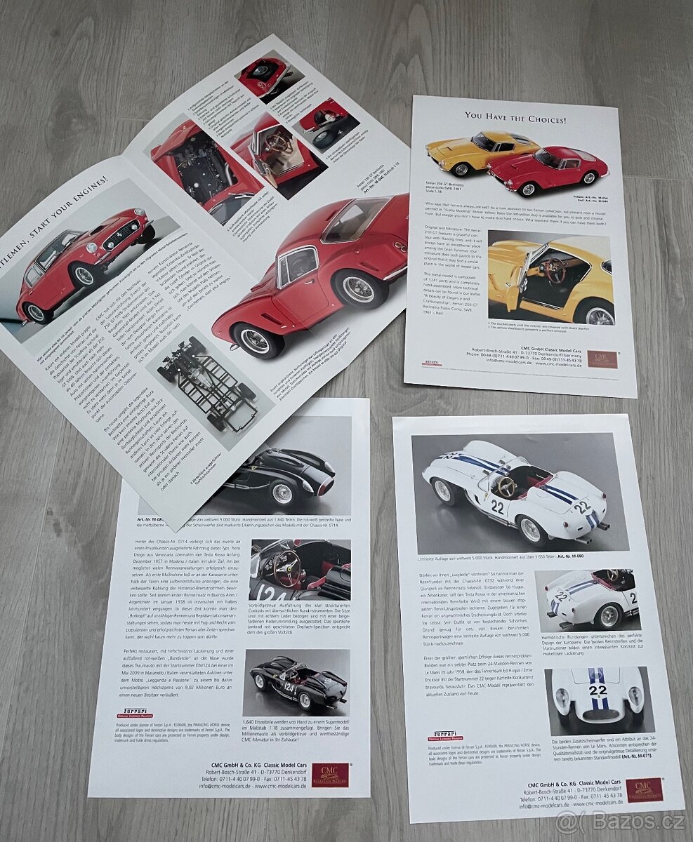 Katalógové listy CMC Ferrari 1:18 - 2