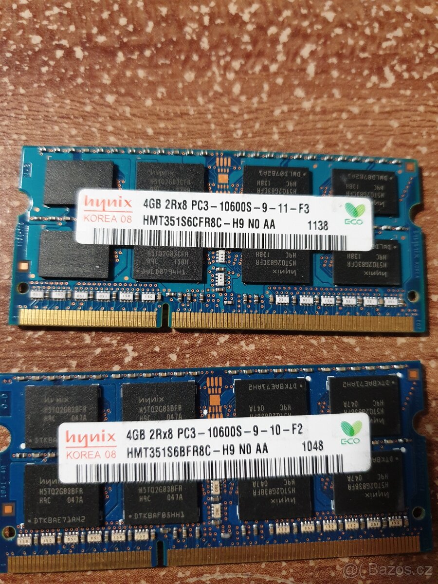 Notebookové paměti SO-DIMM DDR3, DDR3L - 2