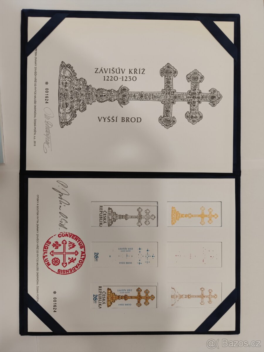 KOMPLET ZAVISUV KRIZ GRAFICKY LIST VYSSI BROD PT 2013 FDC - 2
