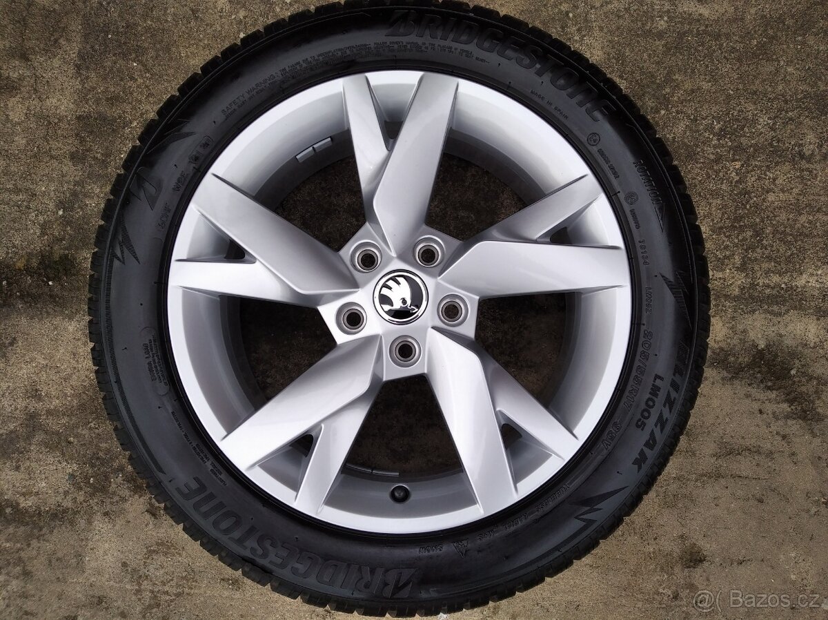 Prodám zánovní zimní alu sadu 17" Škoda Octavia IV - 2