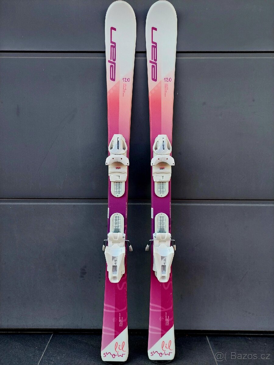 Lyže ELAN LIL SNOW, 120 cm + hůlky + boty + přilba - 2