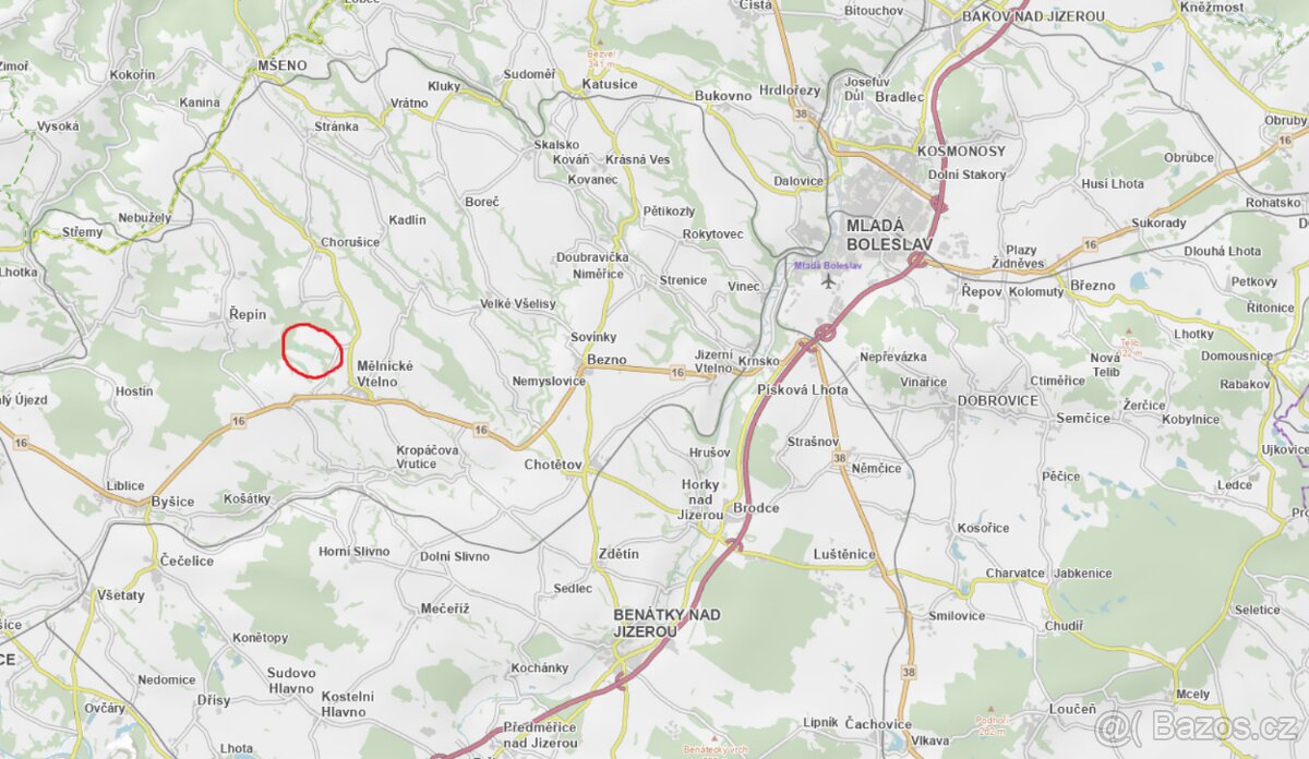 Prodám lesní pozemky v k.u. Radouň Mělnické Vtelno - 2