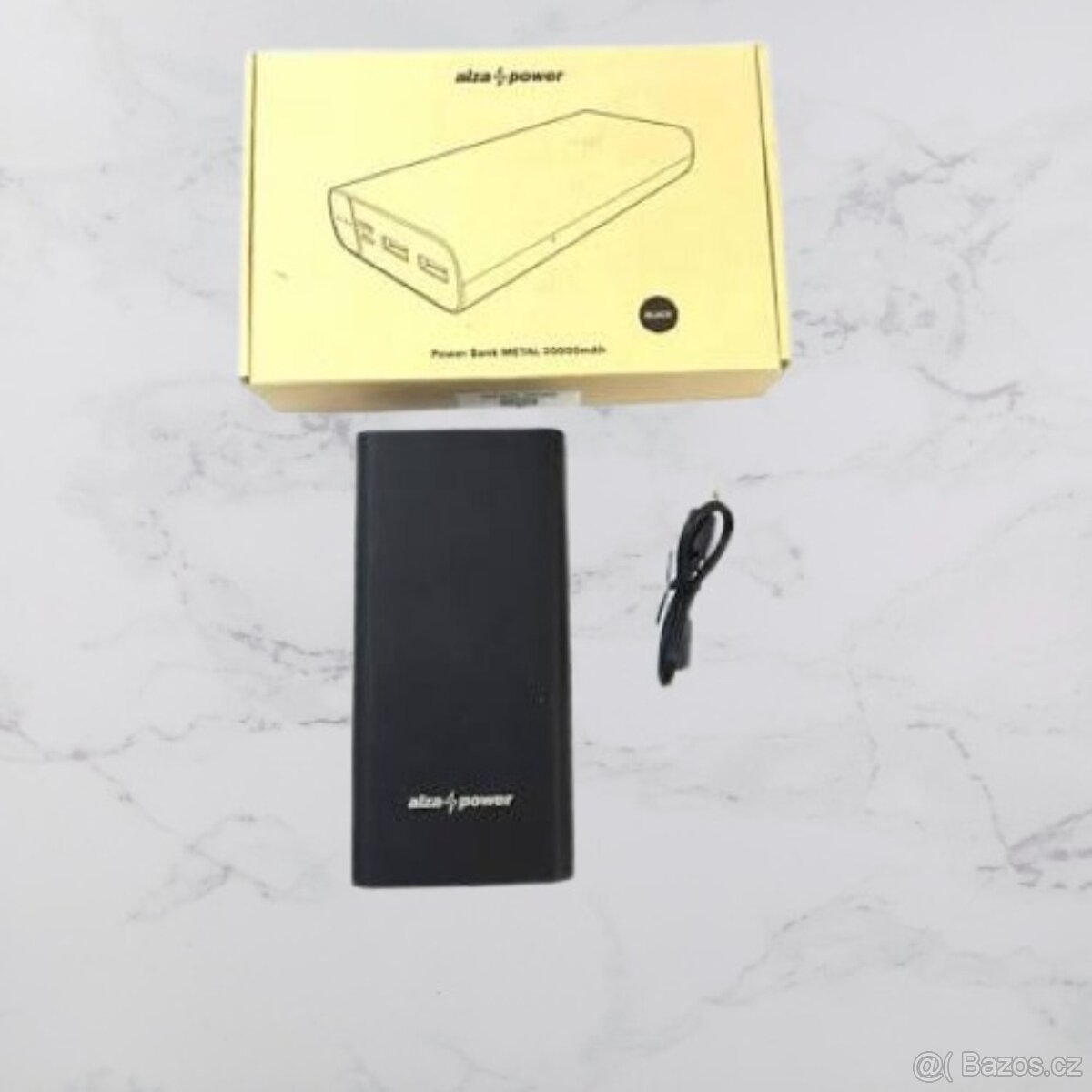 Powerbanka AlzaPower Metal 20 000 mAh, černá - 2