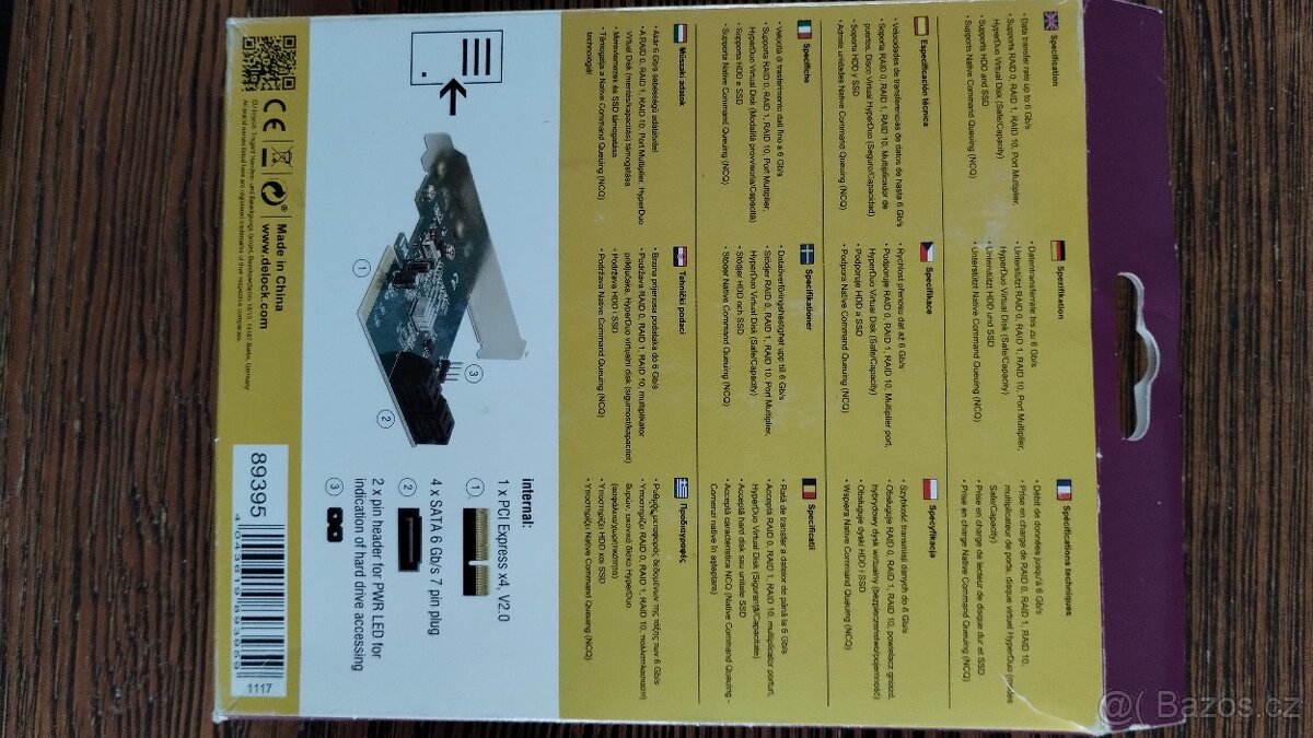 DeLOCK RAID 0,1,10 Marvell SATA PCI E card - 2