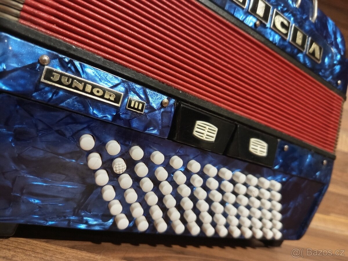 Heligonka (harmonika,akordeon) Weltmeister G-C-F - 2