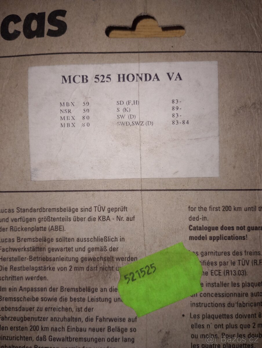 Brzdové destičky - 2