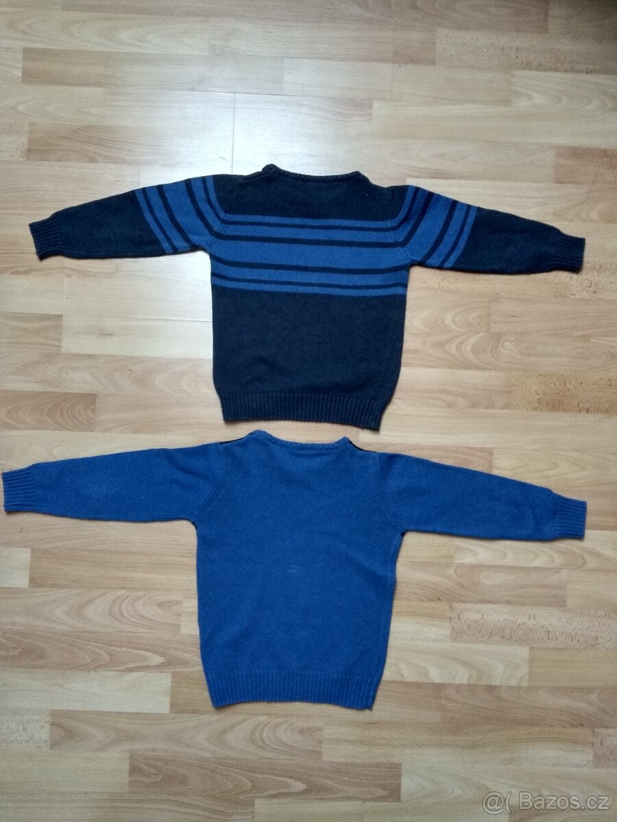 Modré svetříky pro dvojčata od 4 let - 2