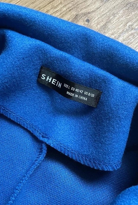Modrý dvouřadý kabát Shein, vel. M-L - 2