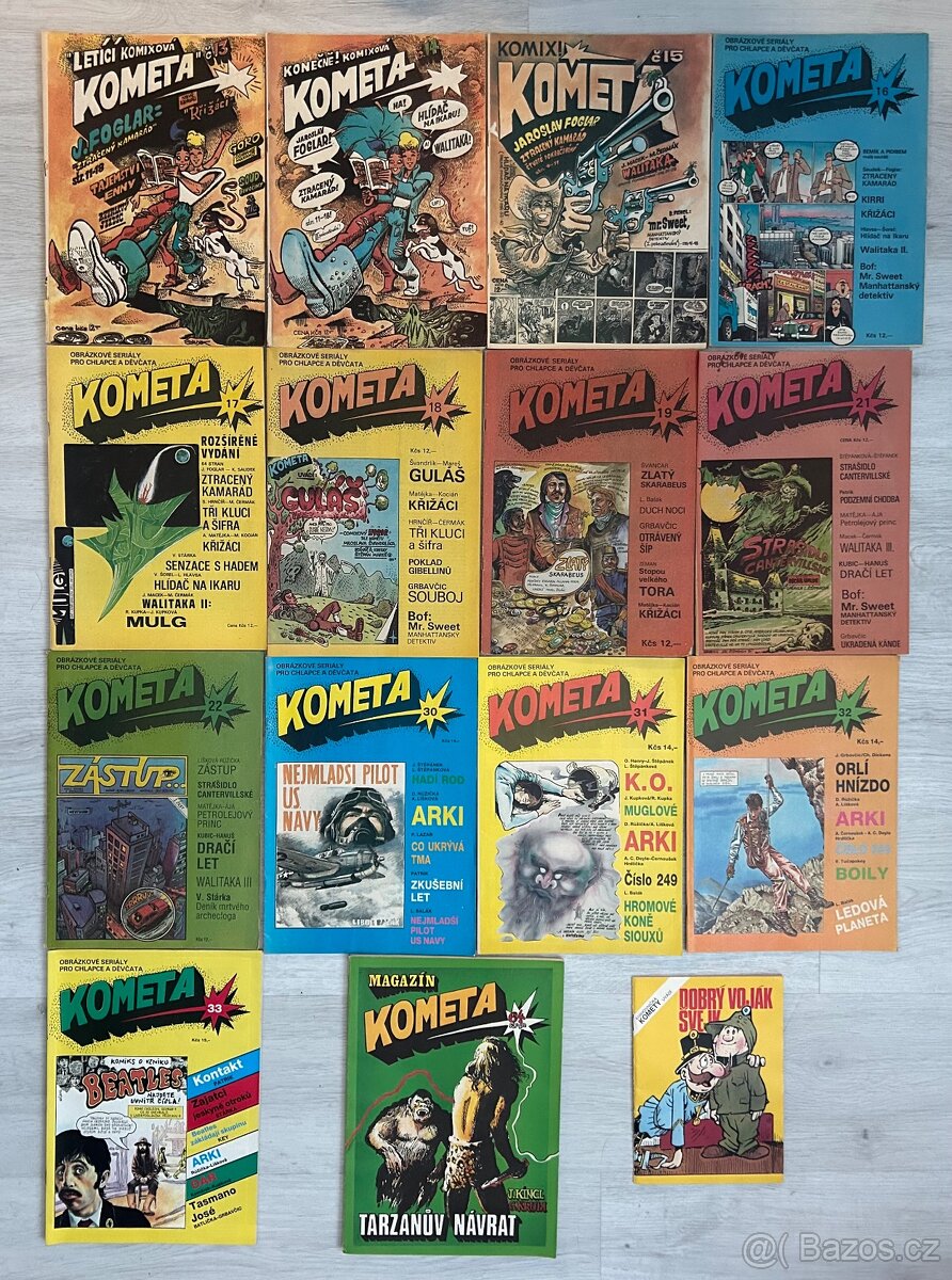 Prodám komiksové magazíny Kometa: - 2