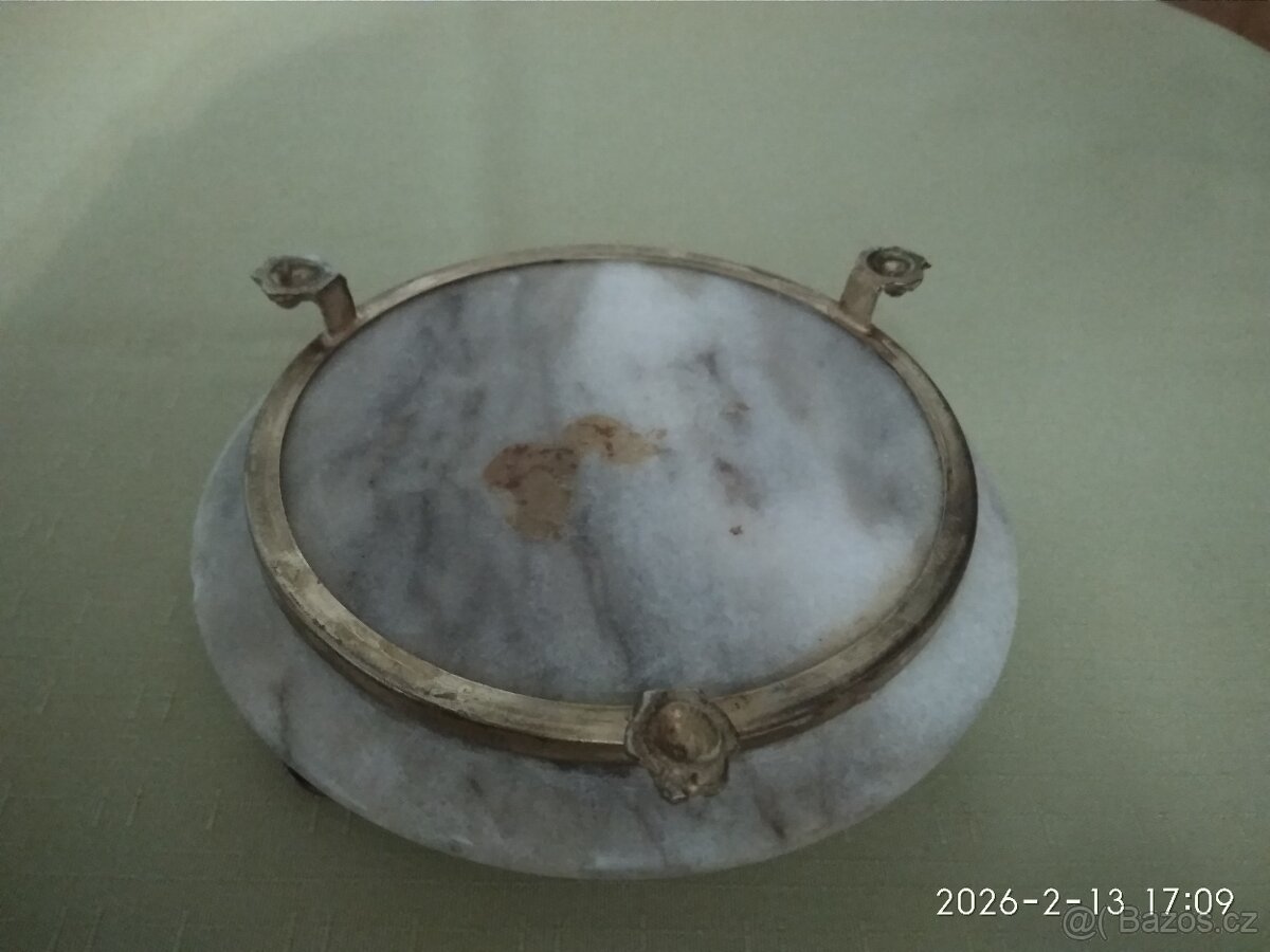 Starožitný mramorový popelník - 2