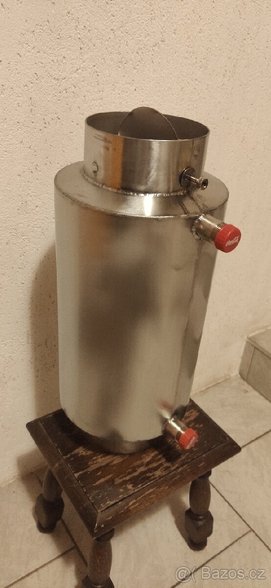 Teplovodní nerez výměník 150, výška 52cm - 2