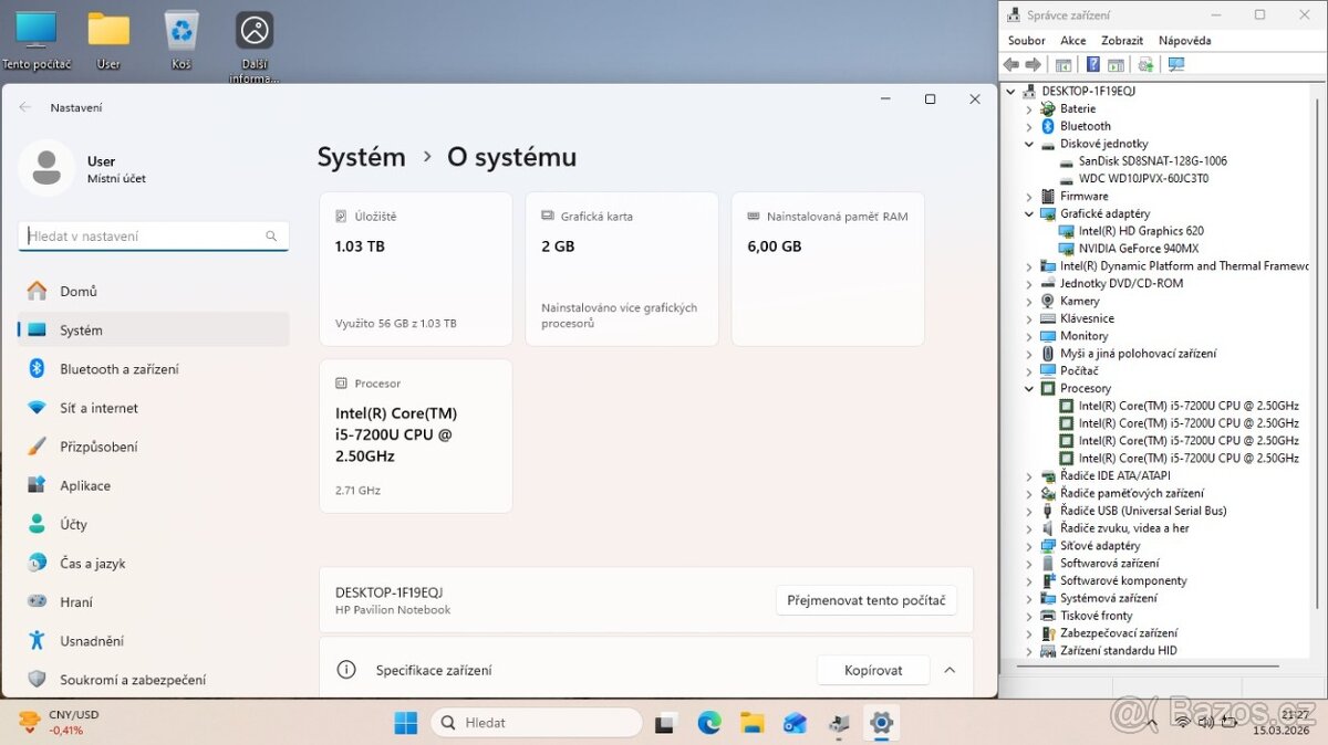 HP Model 15-au120nf - 2