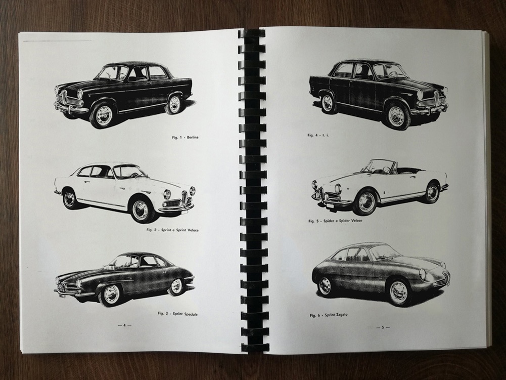 Katalog dílů Alfa Romeo 750/101 Giulietta - 2