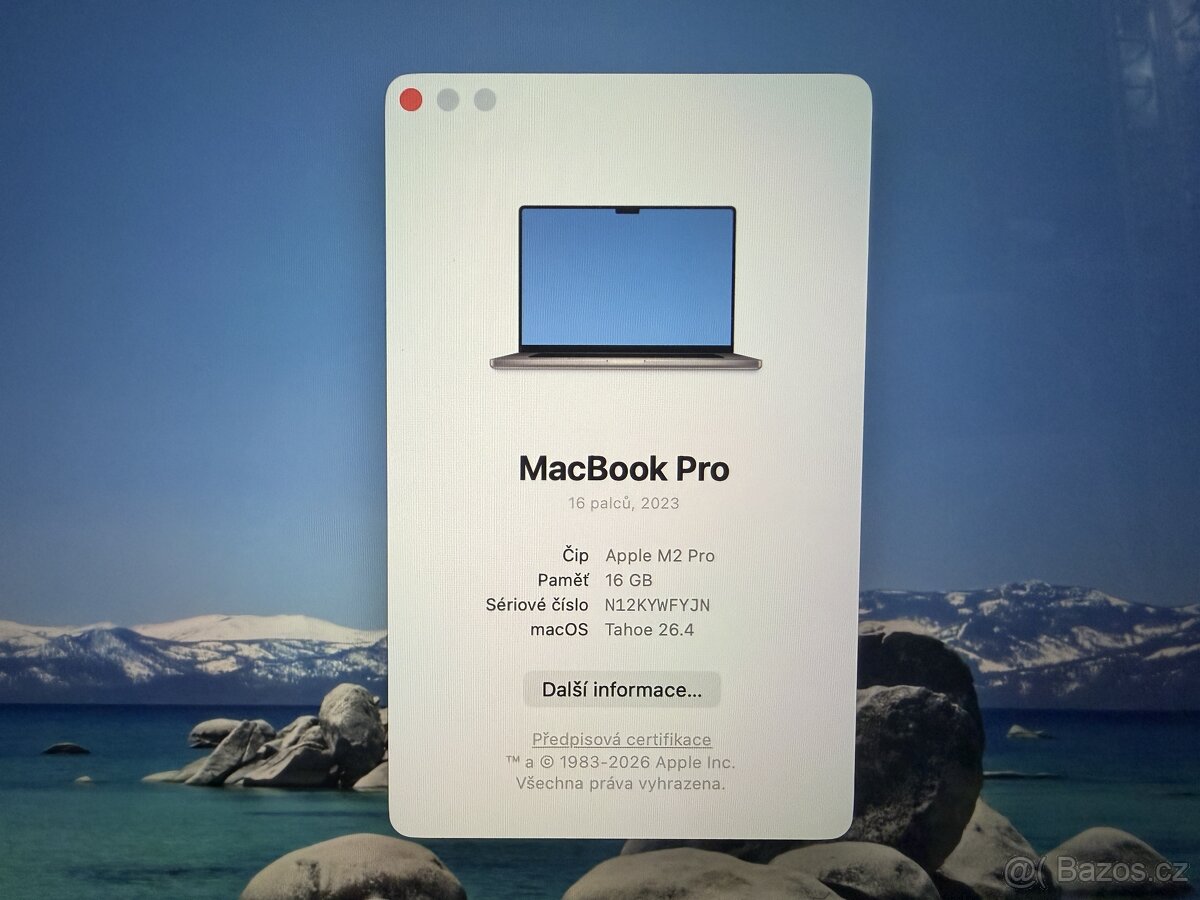 MacBook Pro 16” 2023 M2 Pro / 16GB / 512GB - 2
