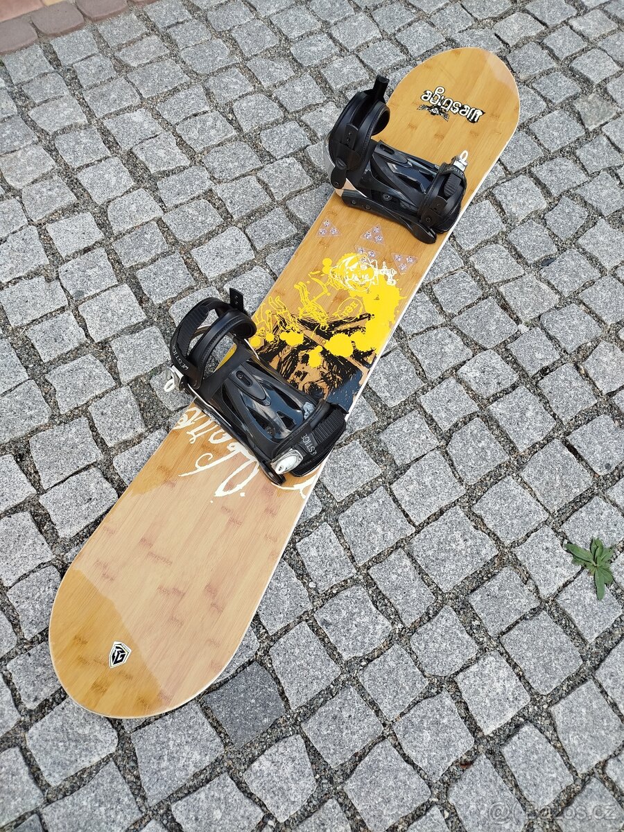 Snowboard+ vázání+ boty+ vak - 2