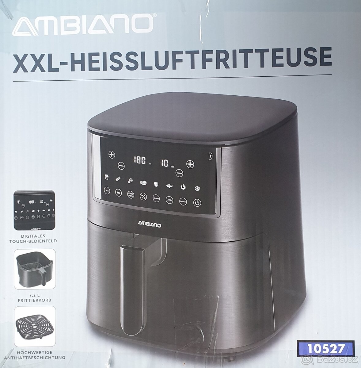 Fritéza horkovzduch, 1650W,nová nepoužitá, 3r.zár - 2