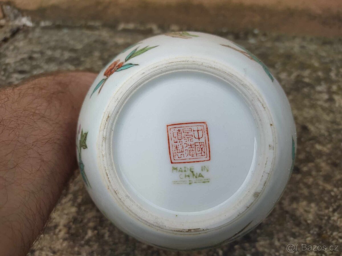 Retro čínská váza 23 cm - 2