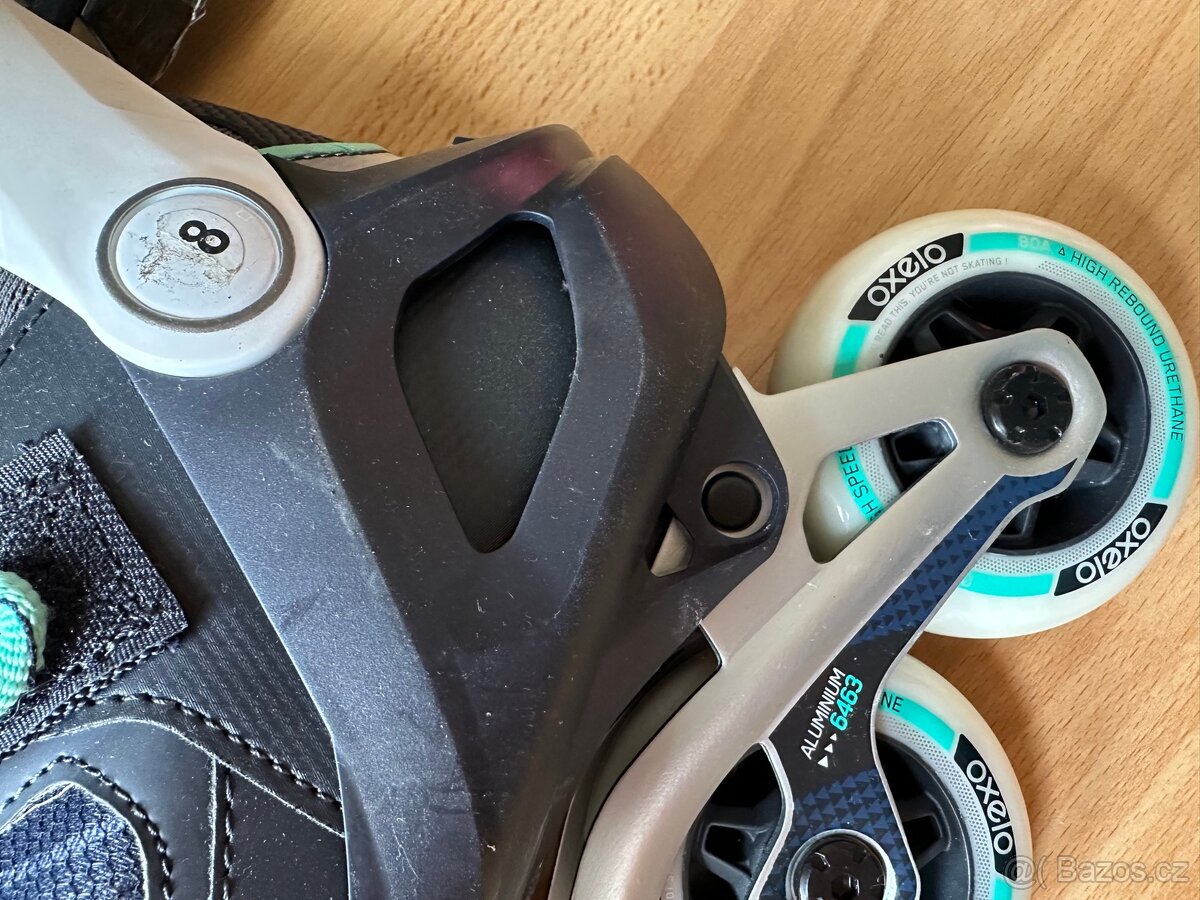 Nové in-line brusle, Decathlon 38 EU - 2