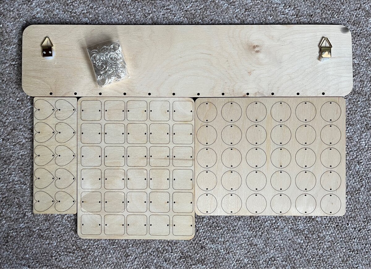 Dřevěný rodinný kalendář - 2