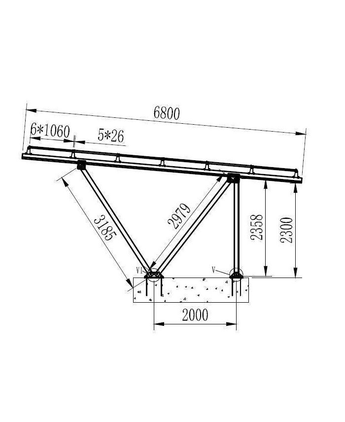 CARPORT18 - 6x3 panelů - 2