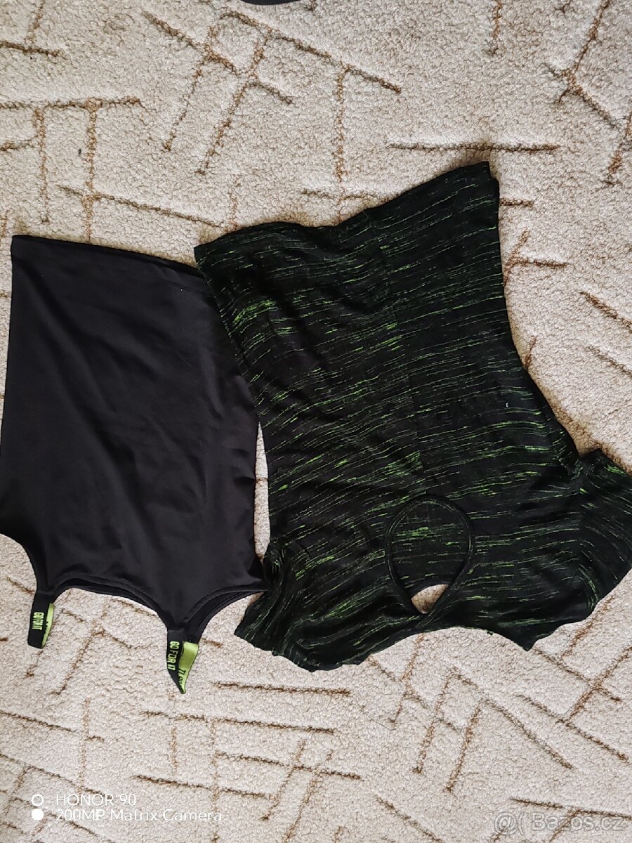 Černé triko + tílko s nápisy - 2