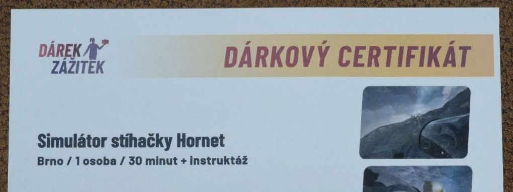 Dárkový poukaz na simulátor stihačky - Brno- LEVNĚ spěchá - 2