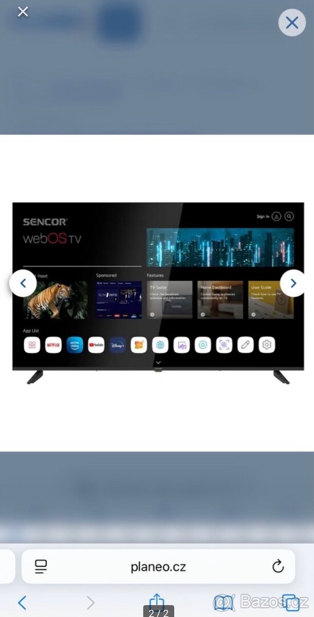 Televize smart sencor (139cm) - 2