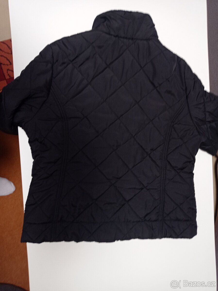 Prošívaná bunda černá na teploty nad nulou vel L - 2