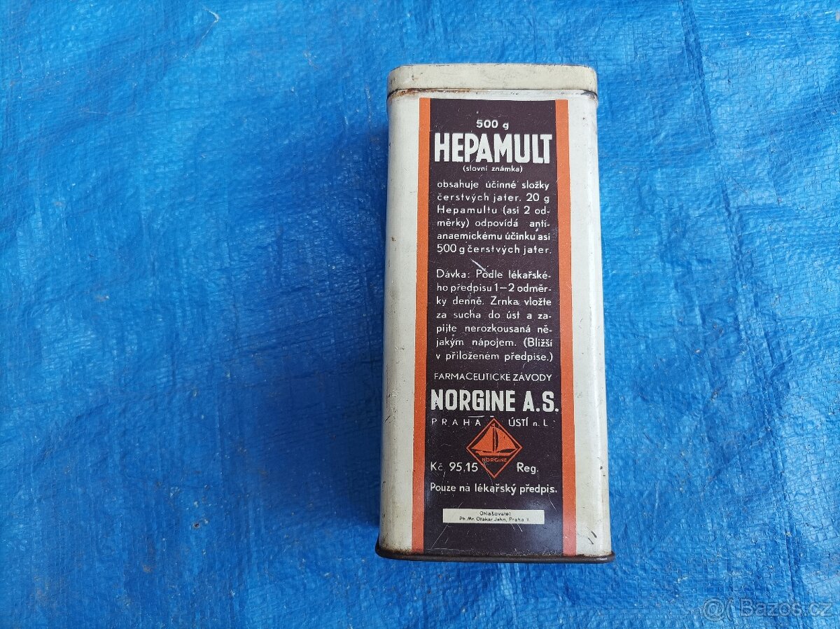 Plechová dóza Hepamult - 2