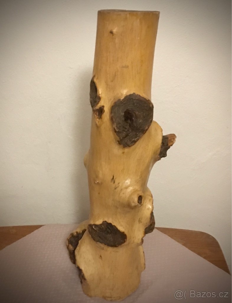 Přírodní dřevěná dekorace samorost - 2