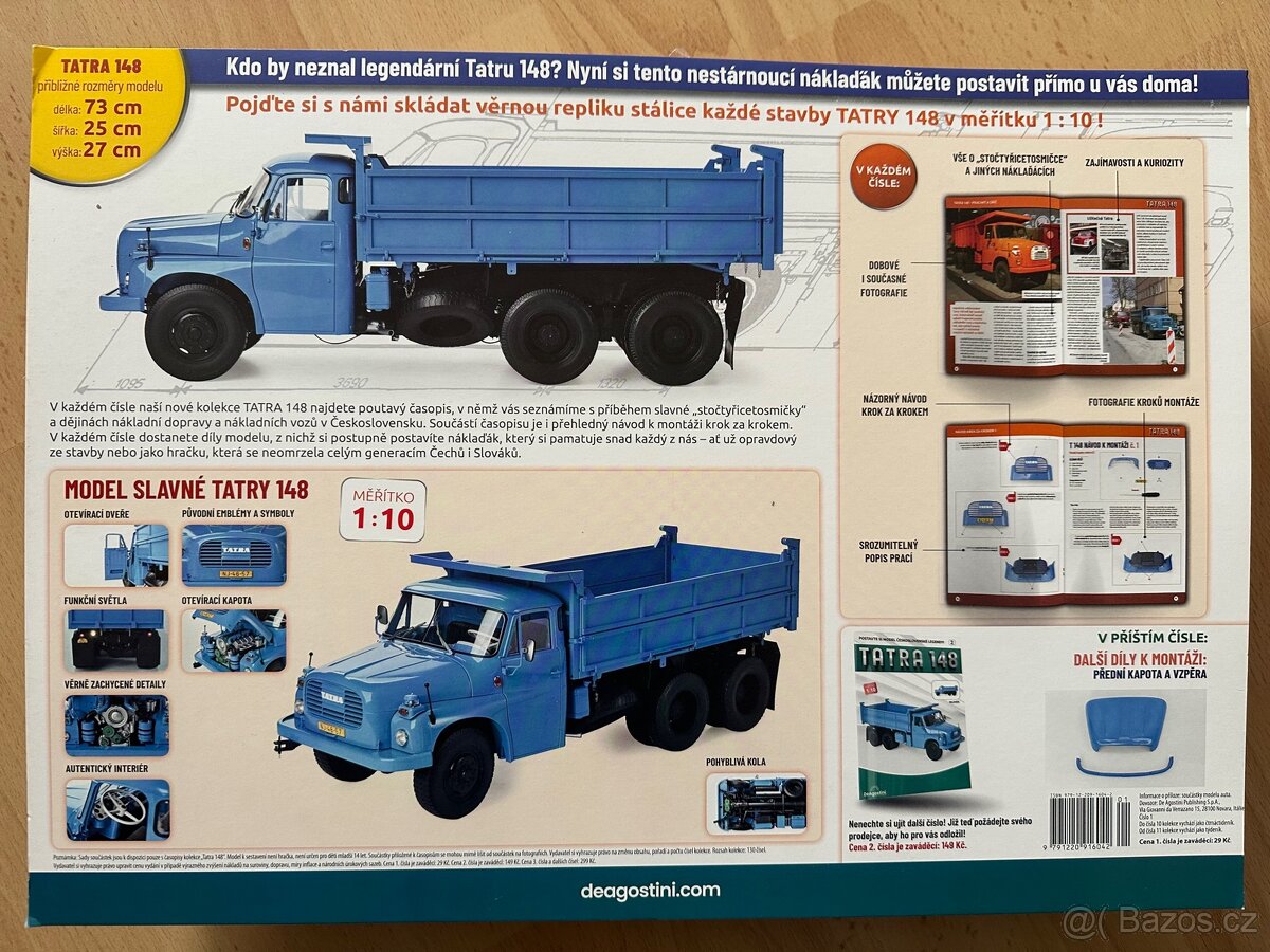 Tatra 148 první číslo edice deagostini, model 1:10 - 2
