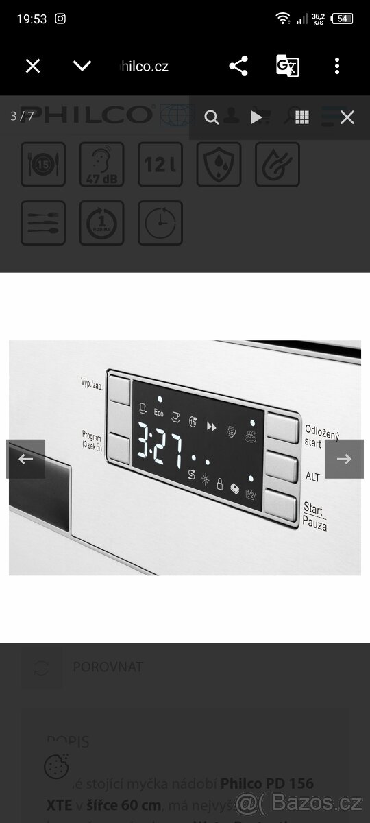 Myčka nádobí philco - 2