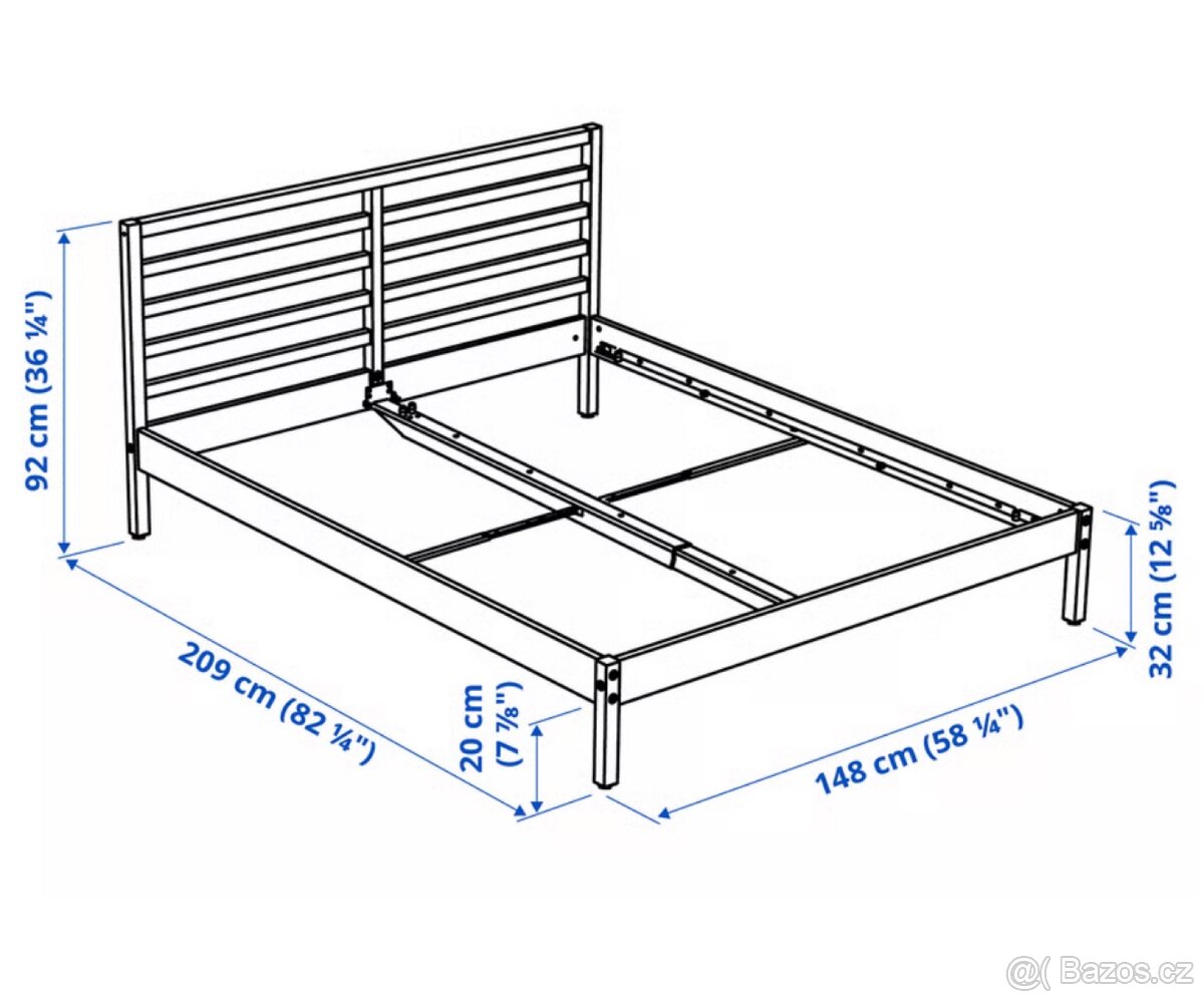 Postel 140x200 TARVA - 2