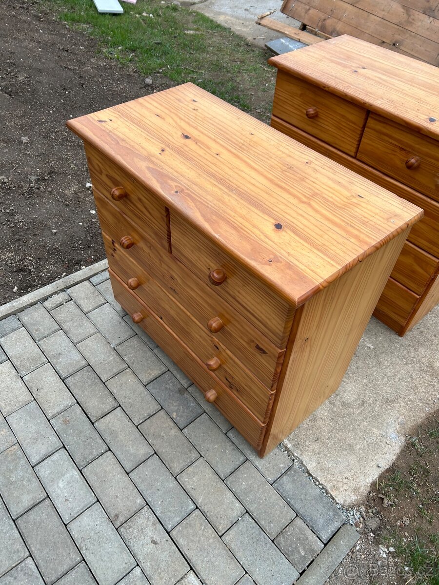 2x šuplíková komoda - 2