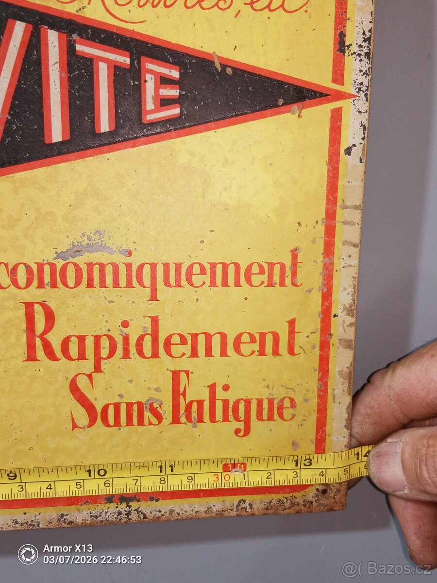 stará plechová cedule NETOVITE - 2