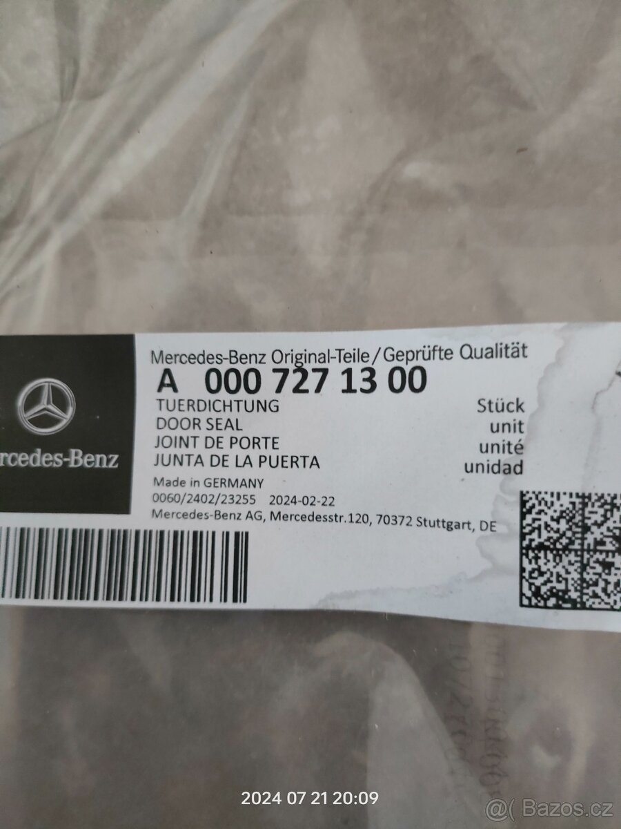 Těsněni dveří mercedes nové - 2