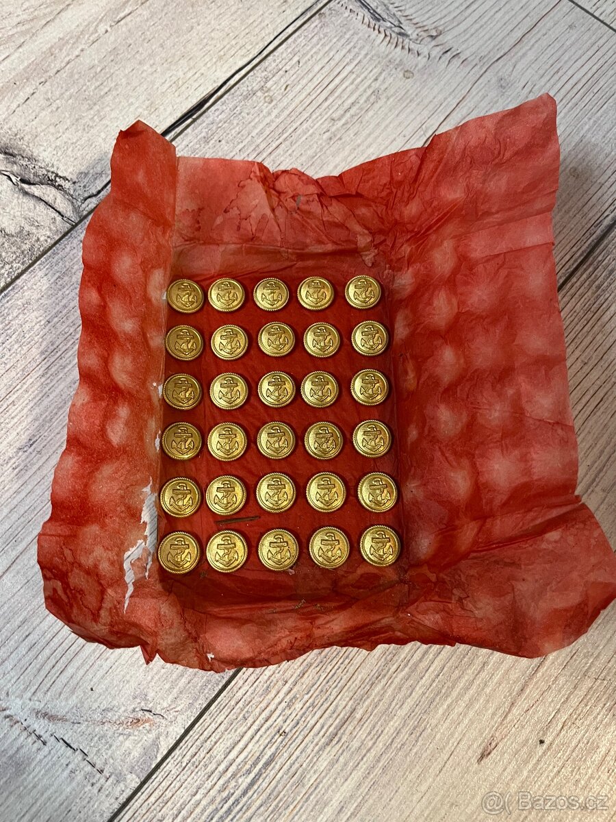 Námořnické knoflíky originální wehrmacht / vojenské / army - 2