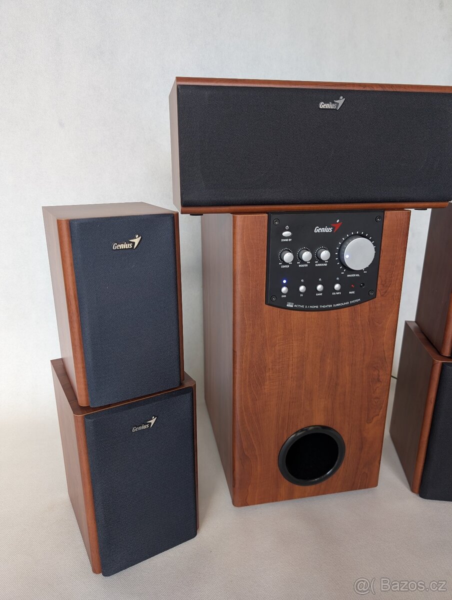 Reprosoustava Genius SW-HF5.1 5000 - tmavé dřevo - 2