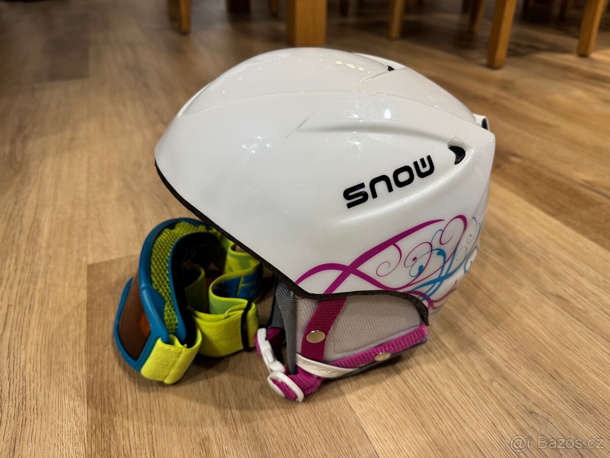 Dětská lyžařská helma + brýle Relax - 2
